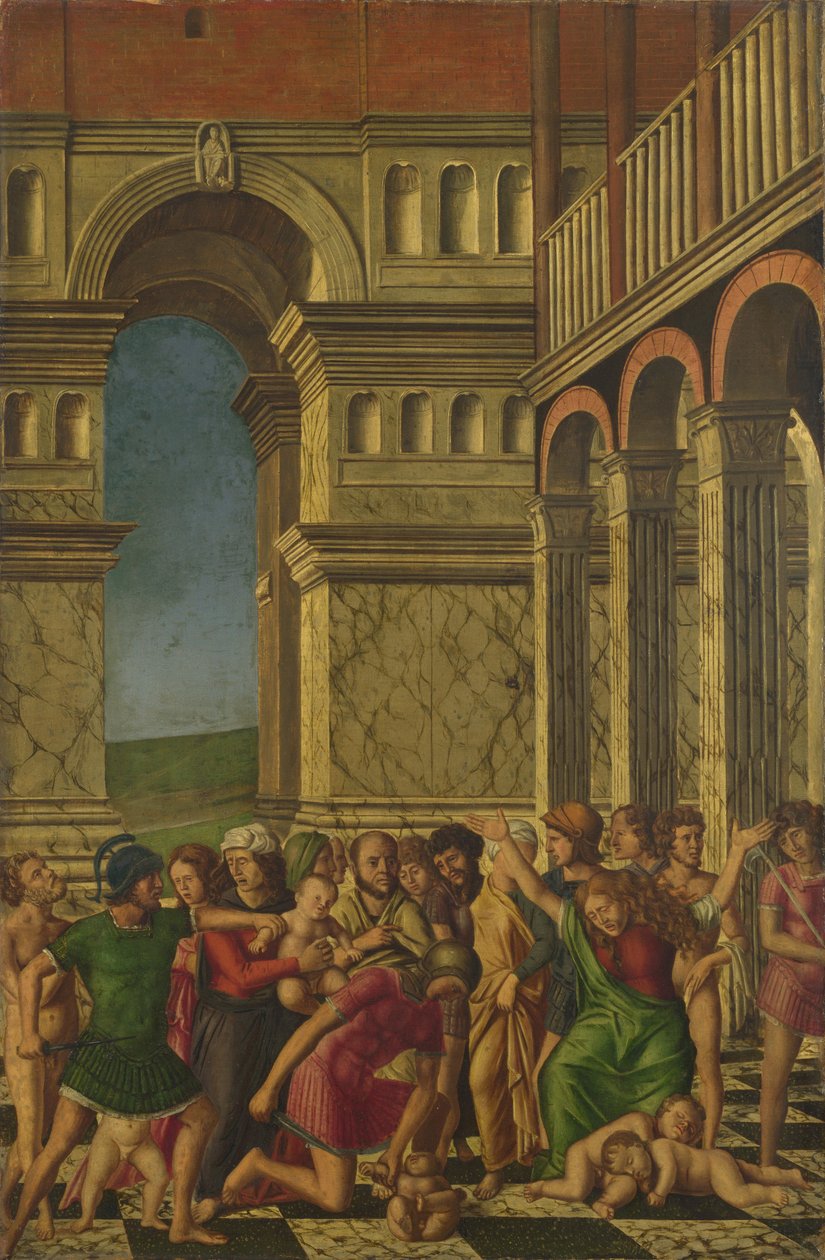 Massakren på de uskyldige, ca 1510-1520 af Girolamo Mocetto