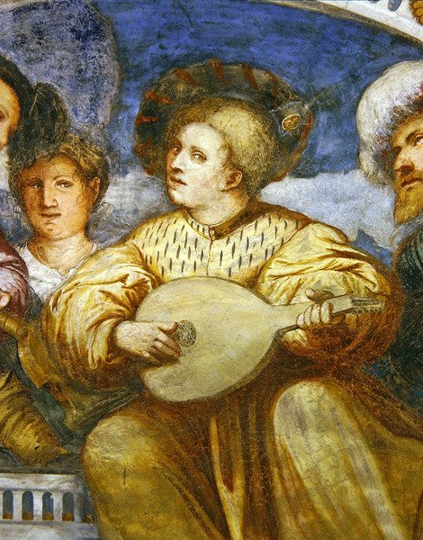 Beze, detalje fra koncerten, 1532 af Girolamo Romanino