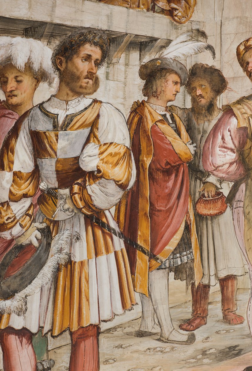 Centralskib, femte sydspan, Kristus foran Pilatus, Girolamo Romanino af Girolamo Romanino