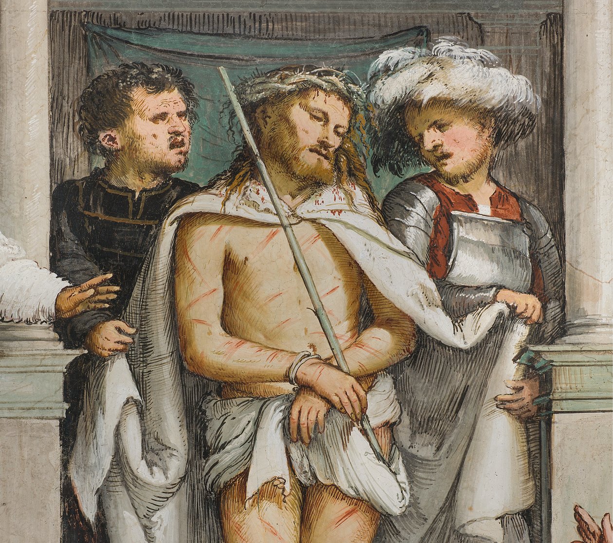 Central Nave, Fourth South Span, Ecce Homo, Girolamo Romanino af Girolamo Romanino