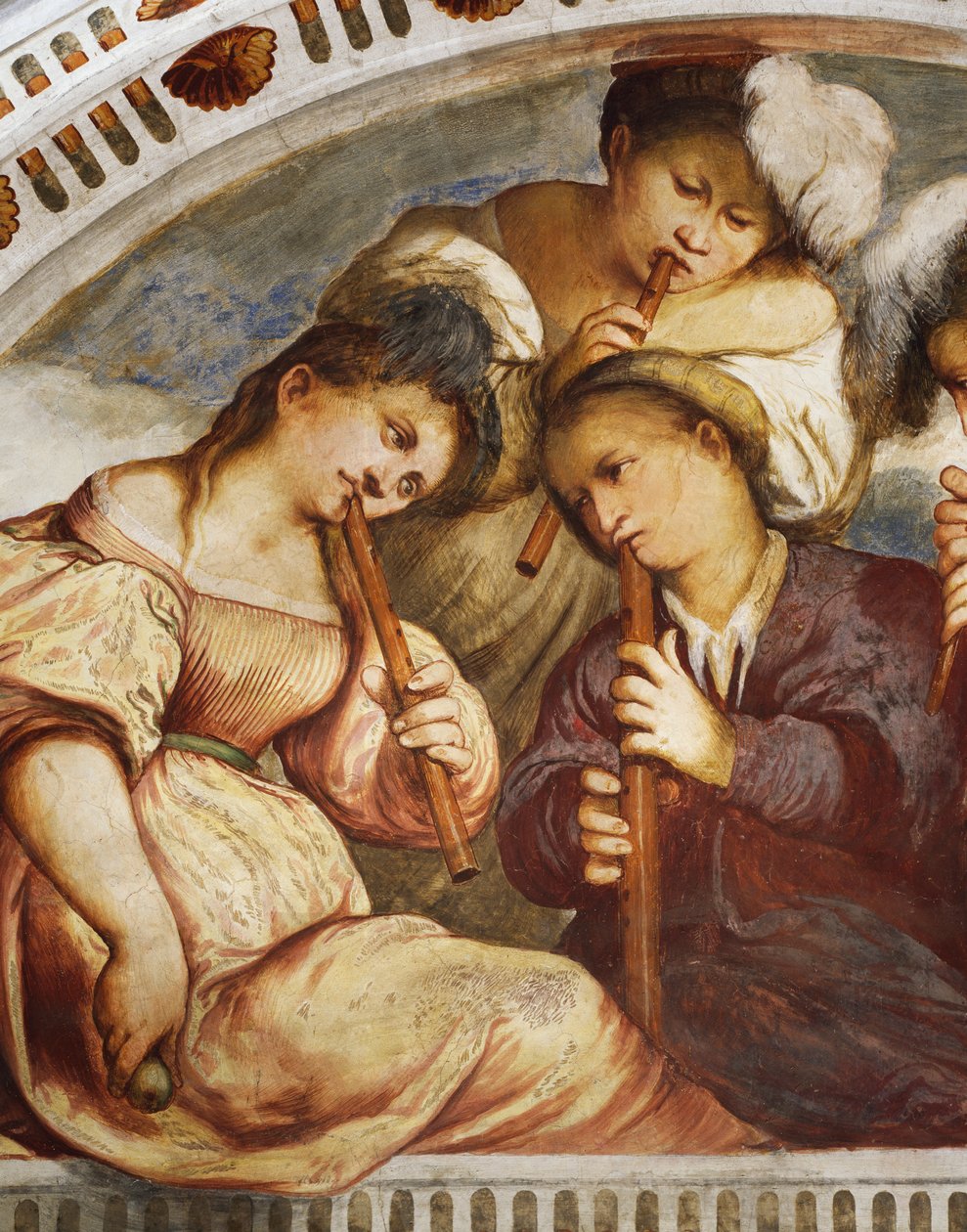 Koncert, blokfløjtekvartet af Girolamo Romanino