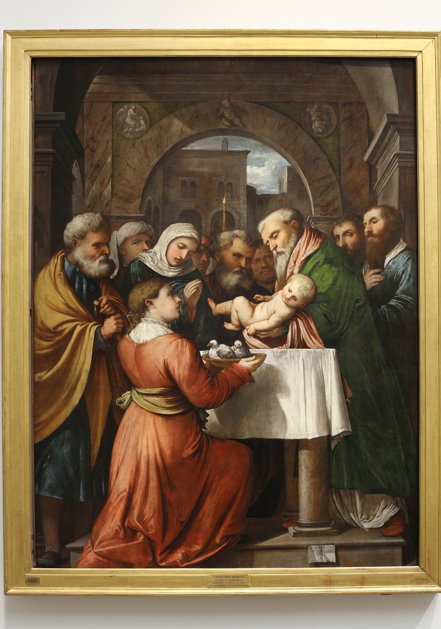 Præsentation af Jesus ved templet, 1529 af Girolamo Romanino
