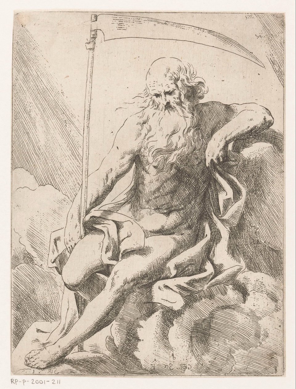 Saturn med le af Girolamo Scarselli