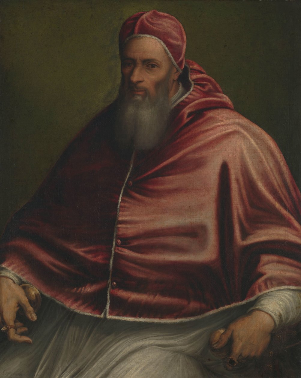 Pave Julius III (tidligere med titlen Pave Paul III) af Girolamo Sicciolante (circle of)