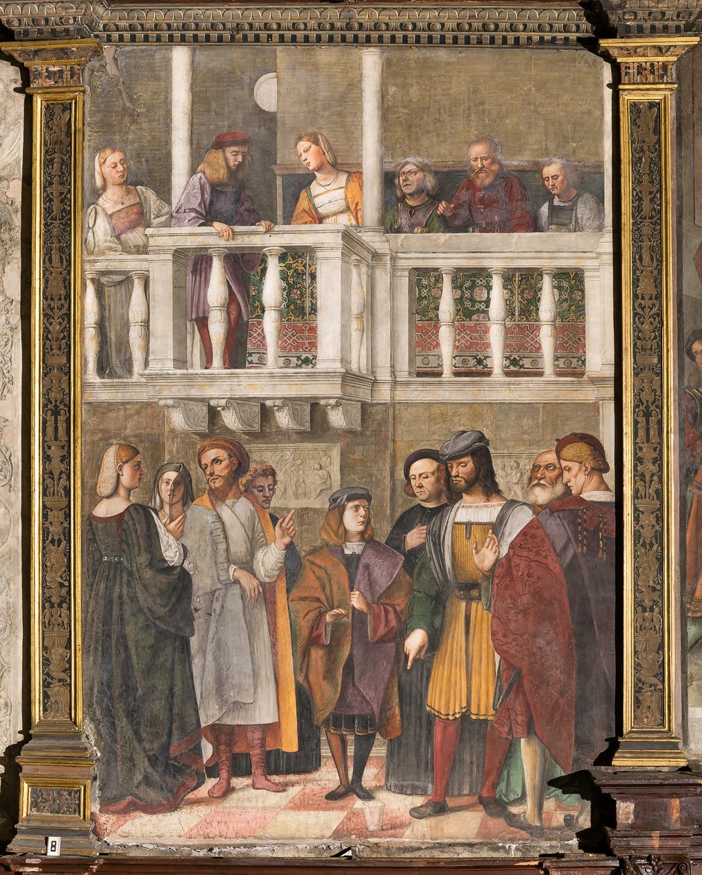 The Miracle of the Glass, School of the Saint, Basilica of St Anthony (Basilica of the Saint), Padua, Italien af Girolamo Tessari
