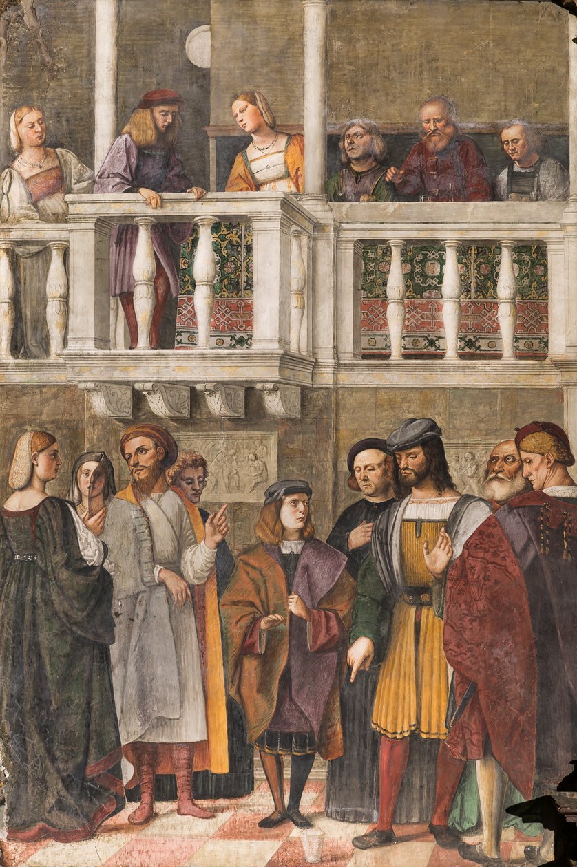 The Miracle of the Glass, School of the Saint, Basilica of St Anthony (Basilica of the Saint), Padua, Italien af Girolamo Tessari