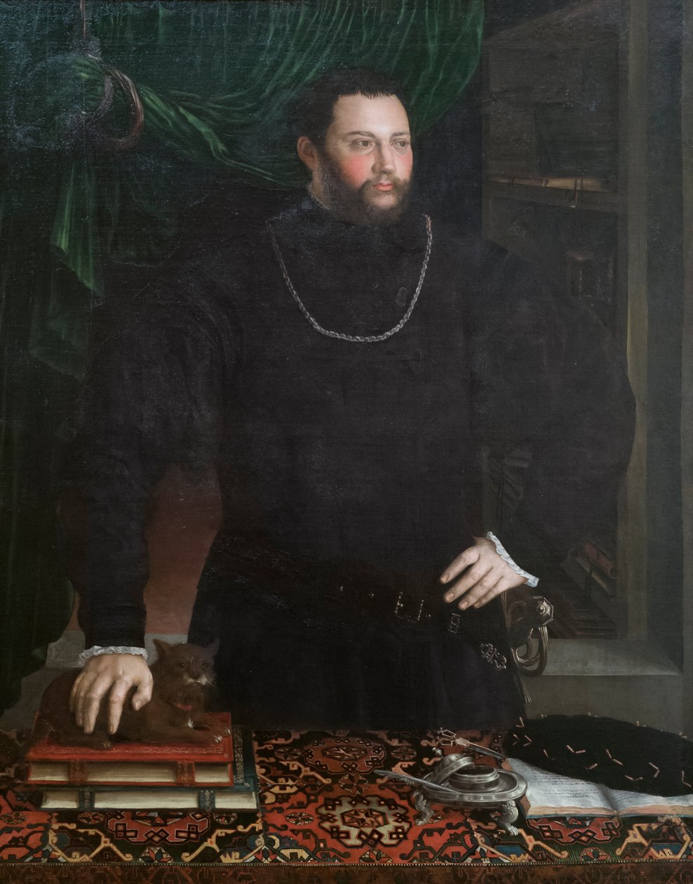 Portræt af en herre af Girolamo da Carpi