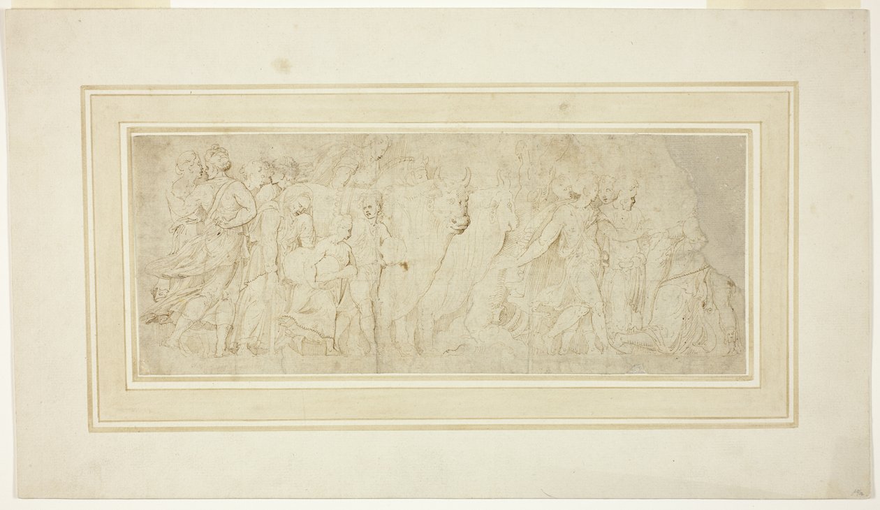 Procession af Figurer og Okser af Girolamo da Carpi