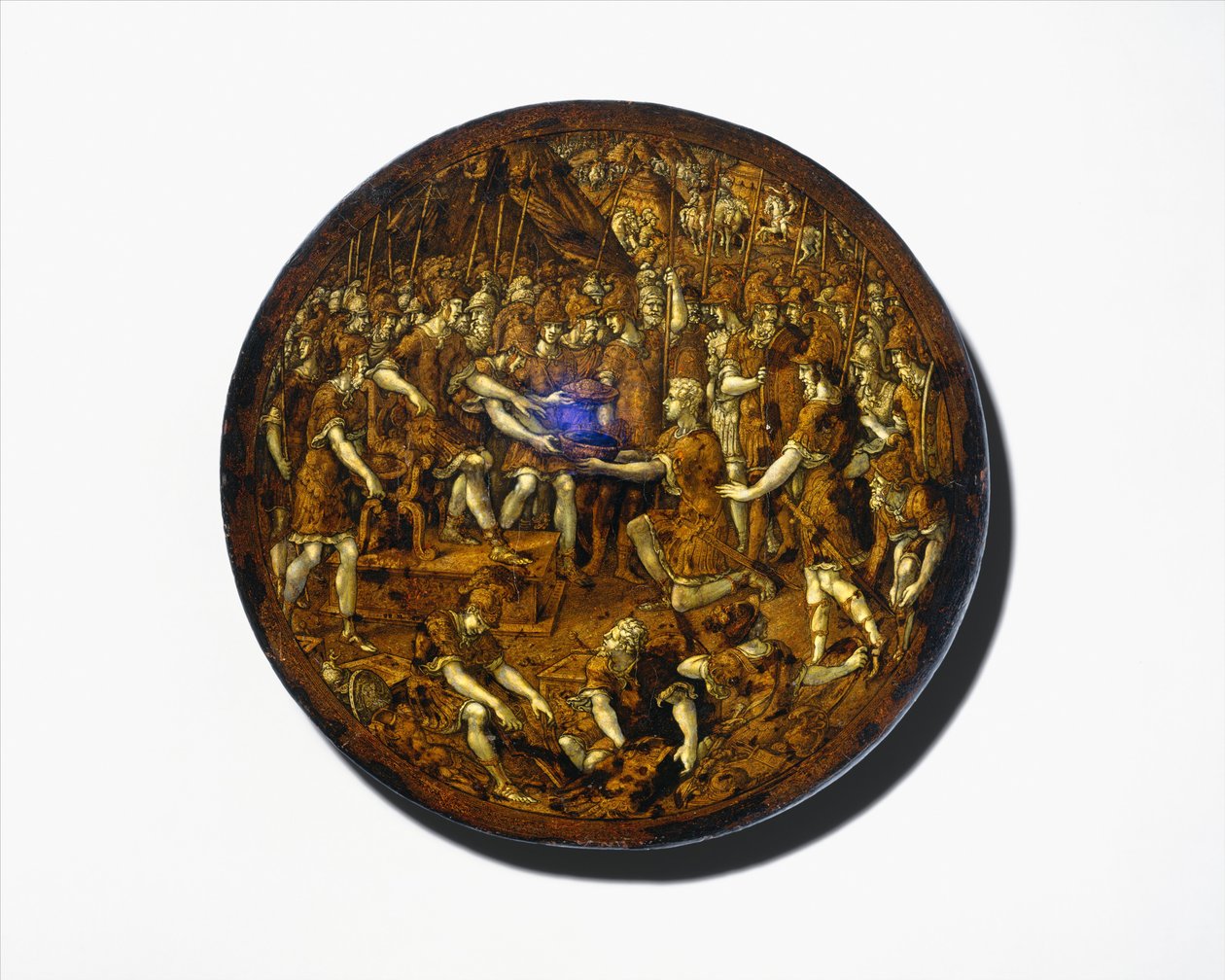 Skjold, italiensk, sandsynligvis Bologna, ca. 1535. af Girolamo da Treviso