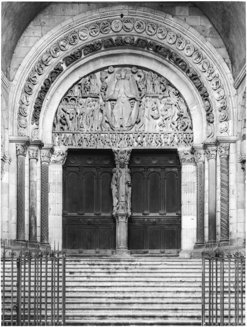 Tympanum med den sidste dom fra Vestportalen af Gislebertus