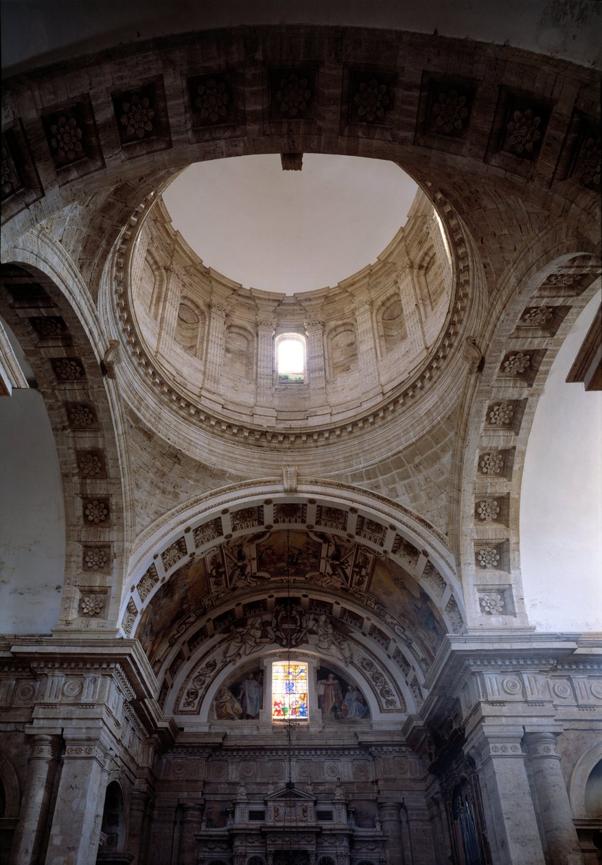 Indvendigt billede af San Biagio-kirken (1518-1545) af Giuliano Giamberti da Sangallo