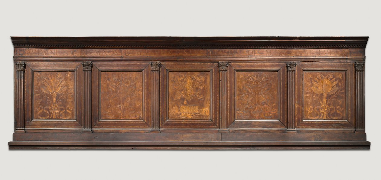 Øvre paneler fra en sakristi-garderobe, ca. 1460-1475. af Giuliano da Maiano