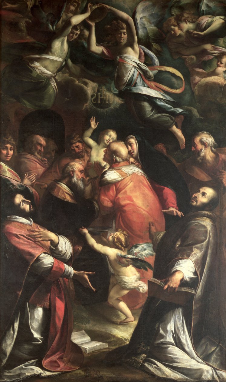 Kristi omskæring med St. Ignatius af Loyola og St. Francis Xavier af Giulio Cesare Procaccini