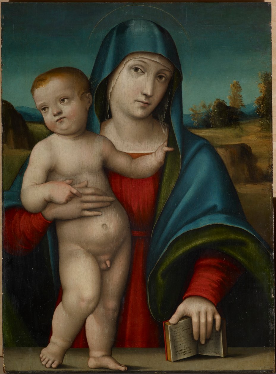Madonna og barn af Giulio Francia