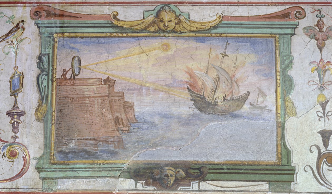 Brændende spejle, Matematikstue, 1587-1609 af Giulio Parigi