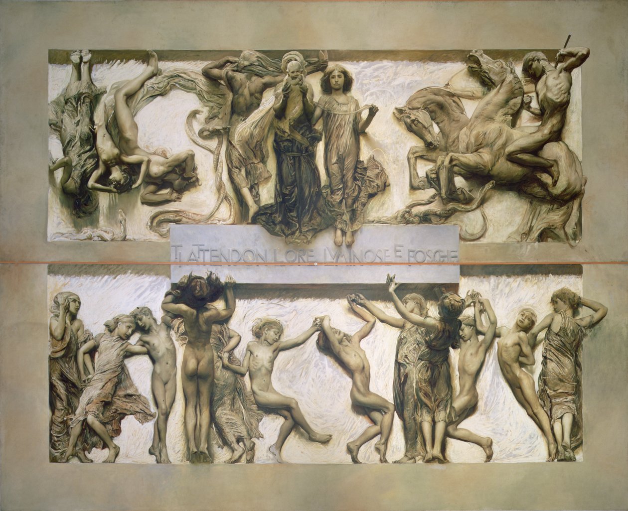 Lys, fra menneskelivets cyklus (se også 97068) af Giulio Aristide Sartorio