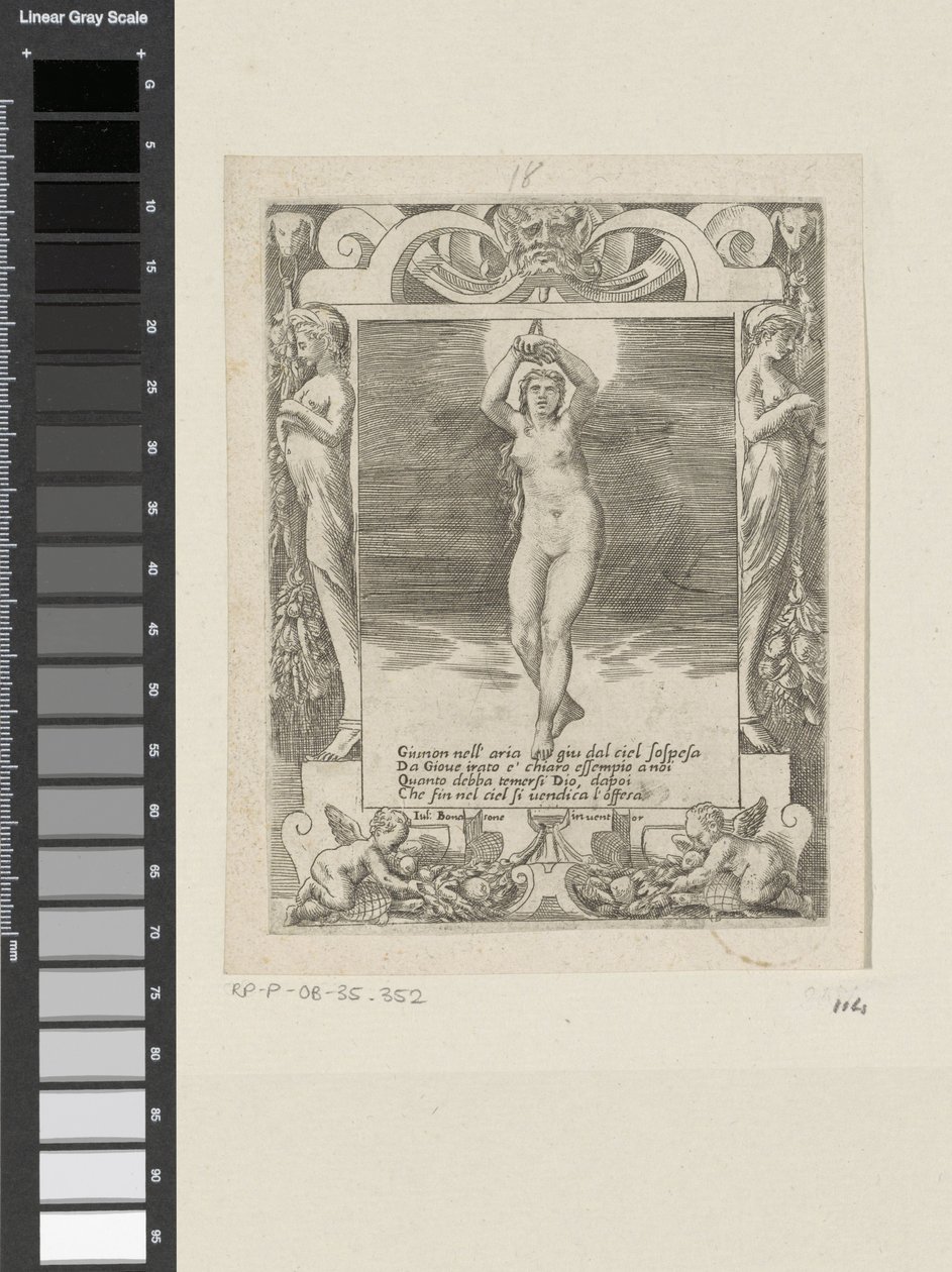 Juno hang i luften Love, Anger and Jalousy of Juno (serietitel) Amori sdegni et gielosie di Giunone (serietitel) af Giulio Bonasone