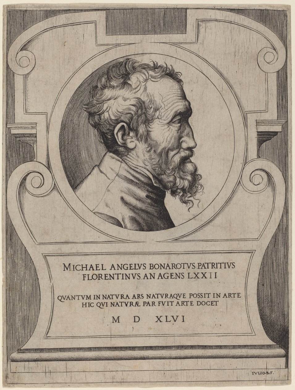 Michelangelo af Giulio Bonasone
