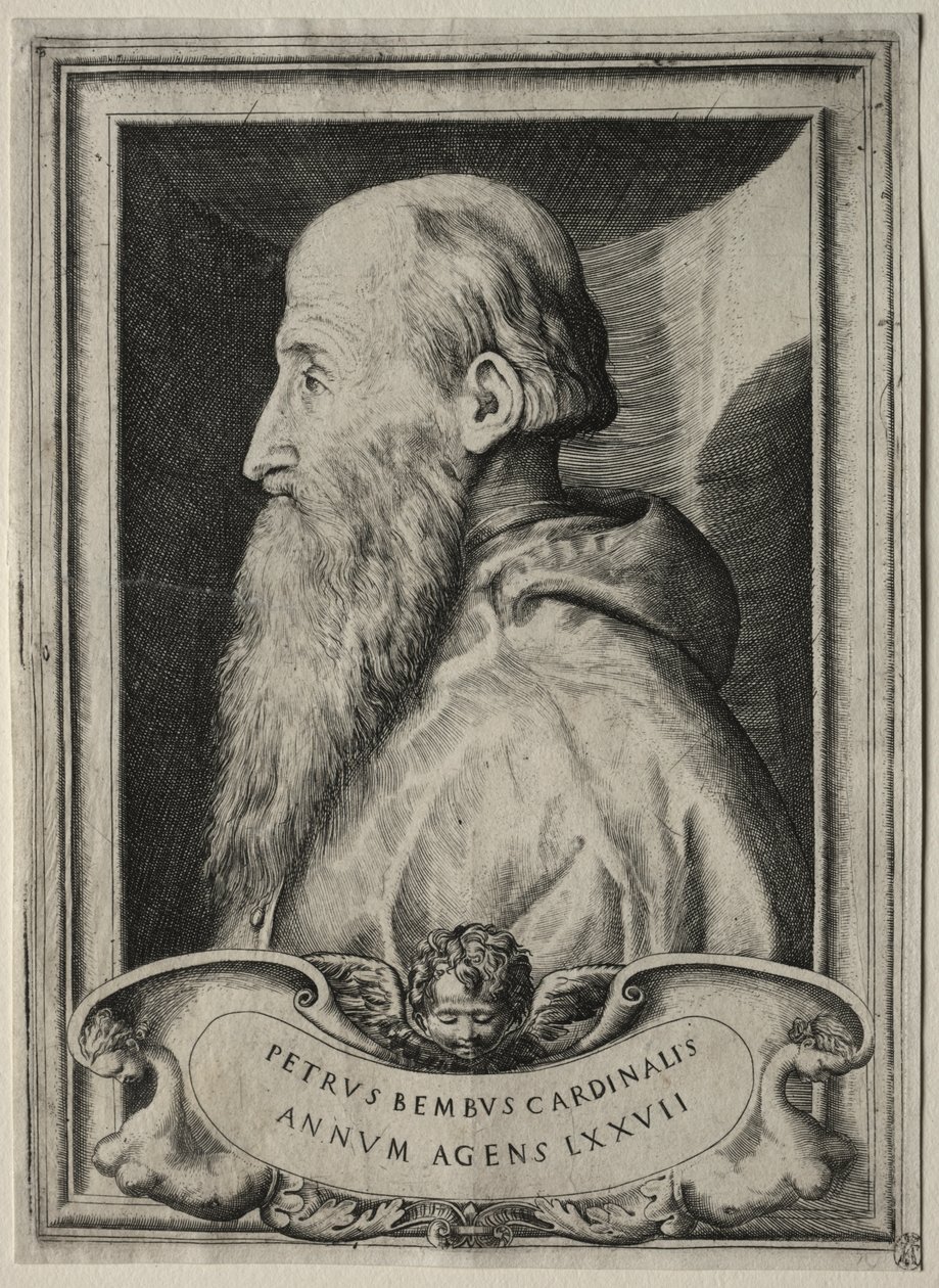 Portræt af kardinal Pietro Bembo af Giulio Bonasone