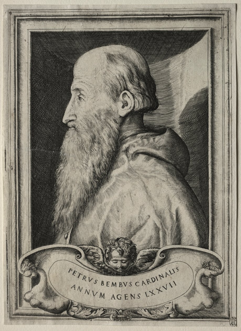 Portræt af kardinal Pietro Bembo, 1547. af Giulio Bonasone
