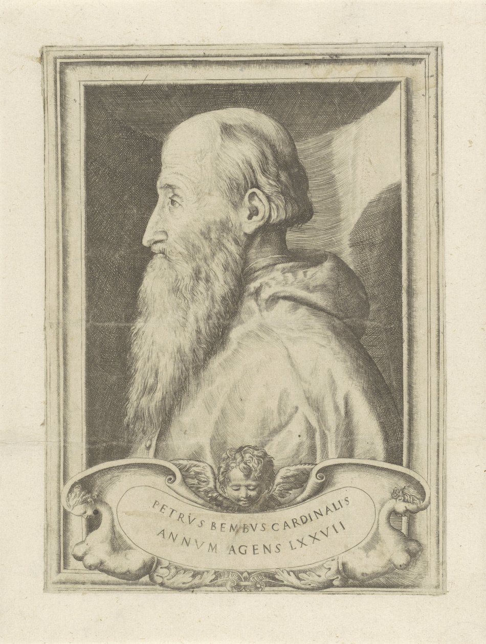 Portræt af kardinal Pietro Bembo af Giulio Bonasone