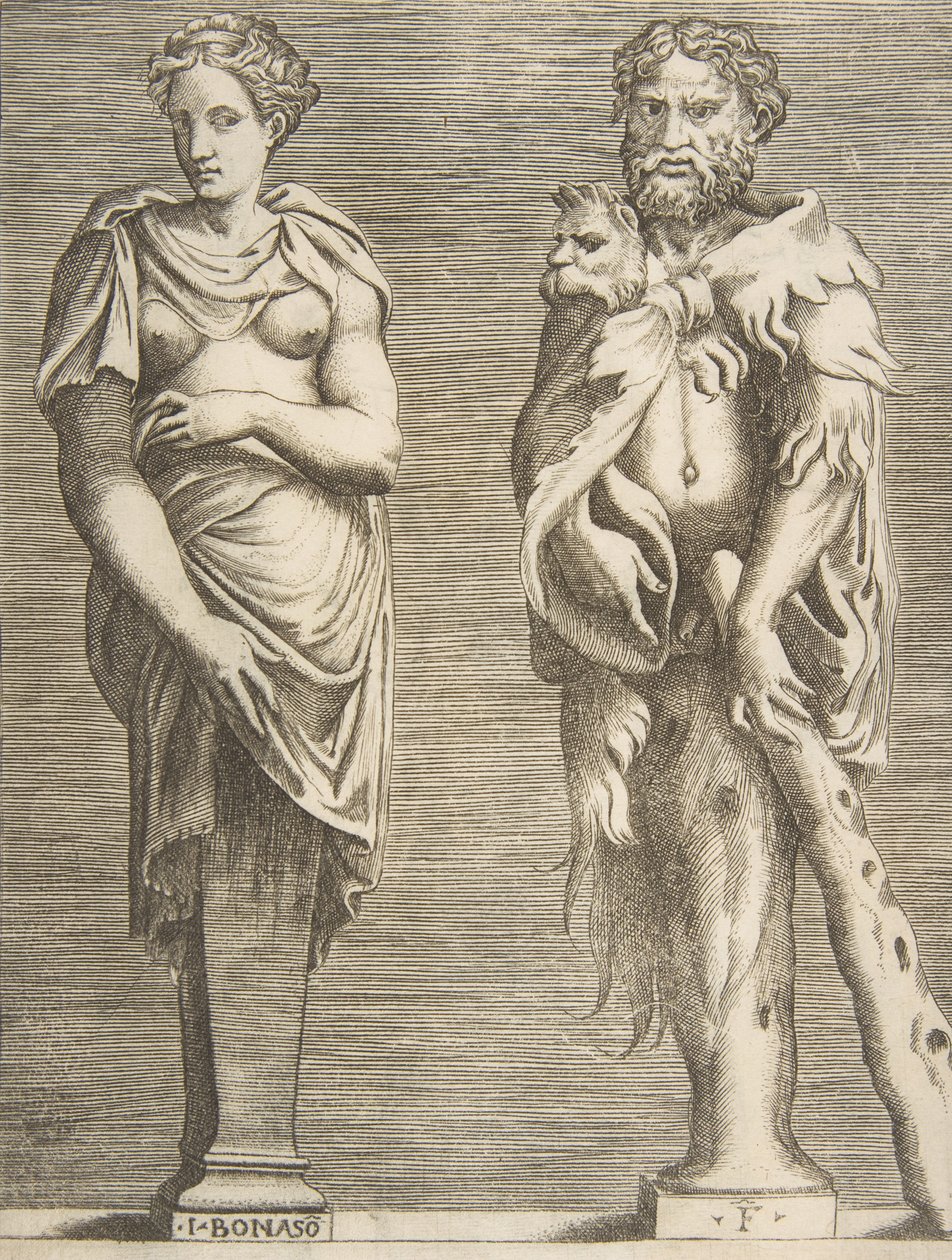 Vilkår for Hercules og Deianira, ca. 1531-76., ca. 1531-76. af Giulio Bonasone