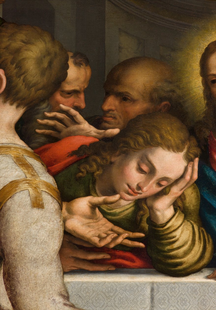 Kapel for det hellige Sakramente, anden fagets nordlige side, Giulio Campi, nadver, detalje 1569 af Giulio Campi