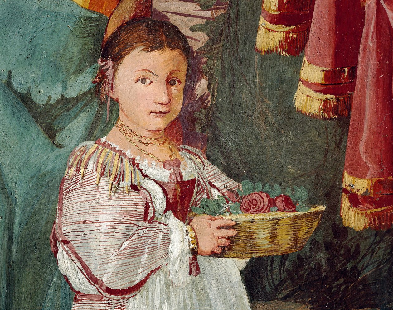 Nymfe Amaryllis kåret som vinder af kyssekonkurrence, fresko af Giulio Carpioni, inspireret af præstespillet Den trofaste hyrde, af Giovanni Battista Guarini (1538-1612), Villa Caldogno (UNESCOs verdensarvsliste af Giulio Carpioni