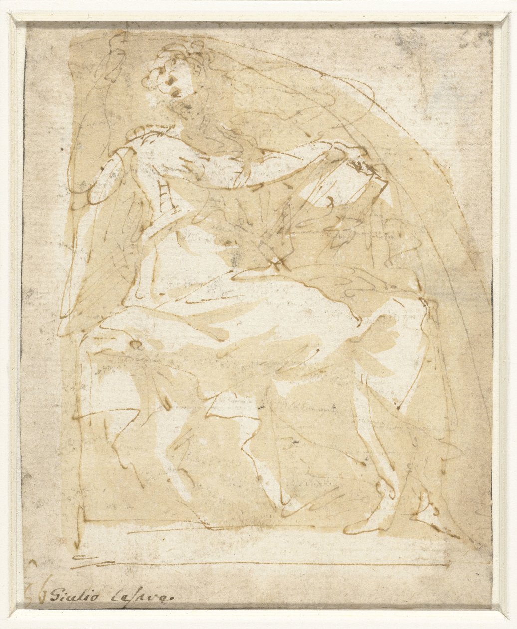 Engel med en bog af Giulio Cesare Procaccini