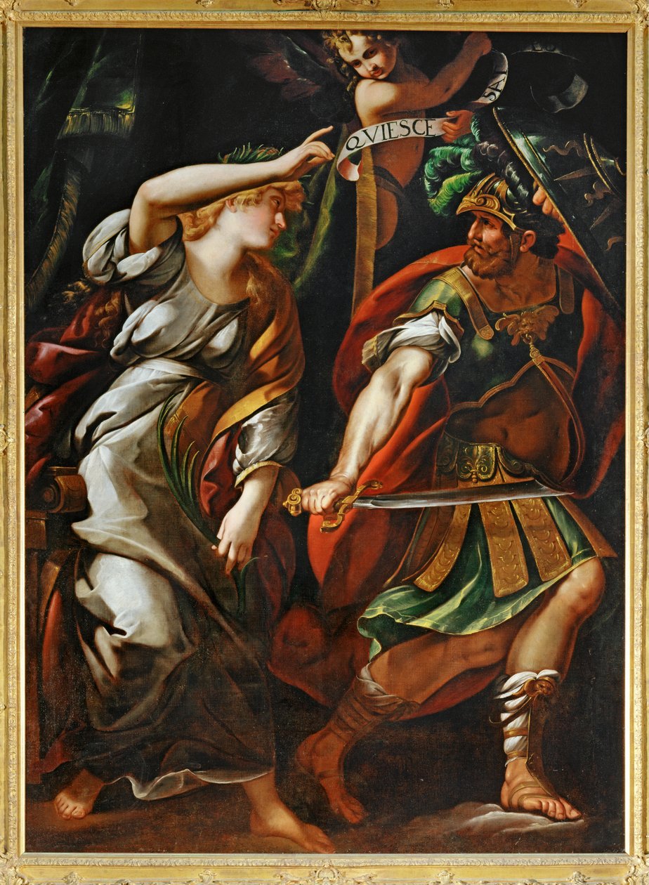 La paix chassant la guerre - Fred driver krig væk ... af Giulio Cesare Procaccini