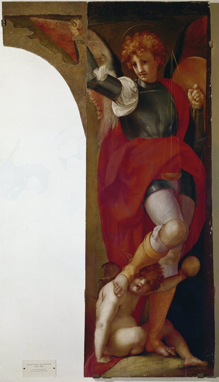 Michael Archangel (olie på træ, omkring 1519) af Giulio Cesare Procaccini