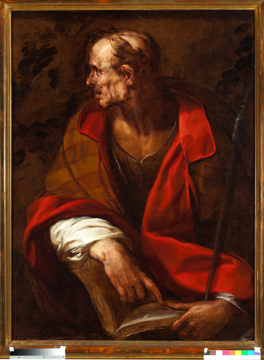 Repræsentation af apostlen Sankt Thomas af Giulio Cesare Procaccini
