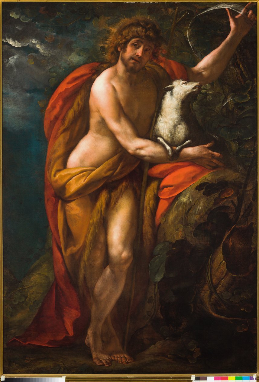 Johannes Døberen i ørkenen af Giulio Cesare Procaccini