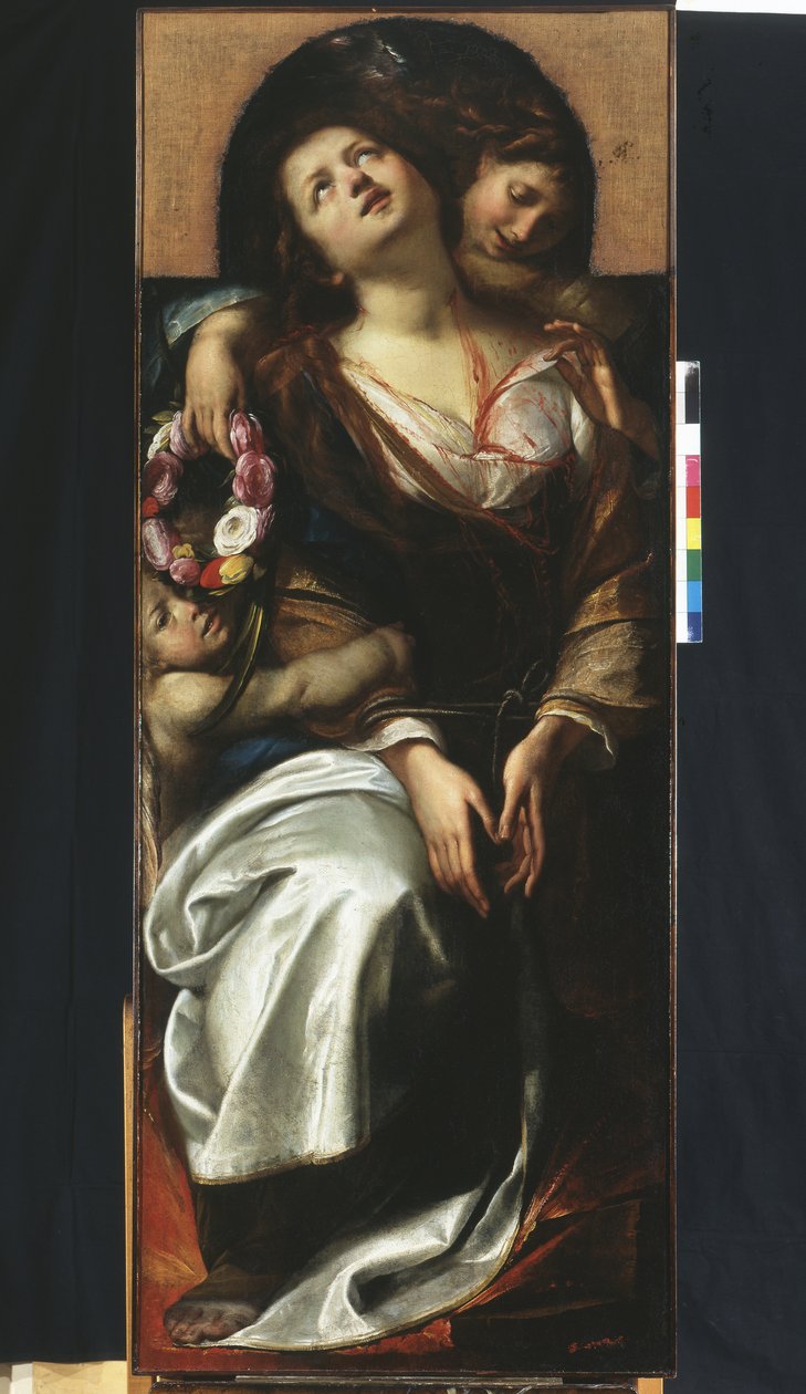 Sankt Cecilia med to engle af Giulio Cesare Procaccini