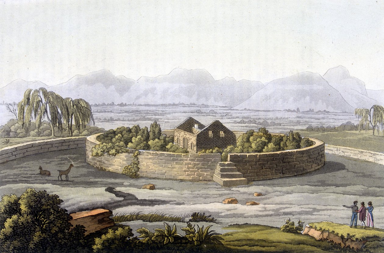 Porteresse Inca - i "" Det antikke og moderne kostume"" af Giulio Ferrario