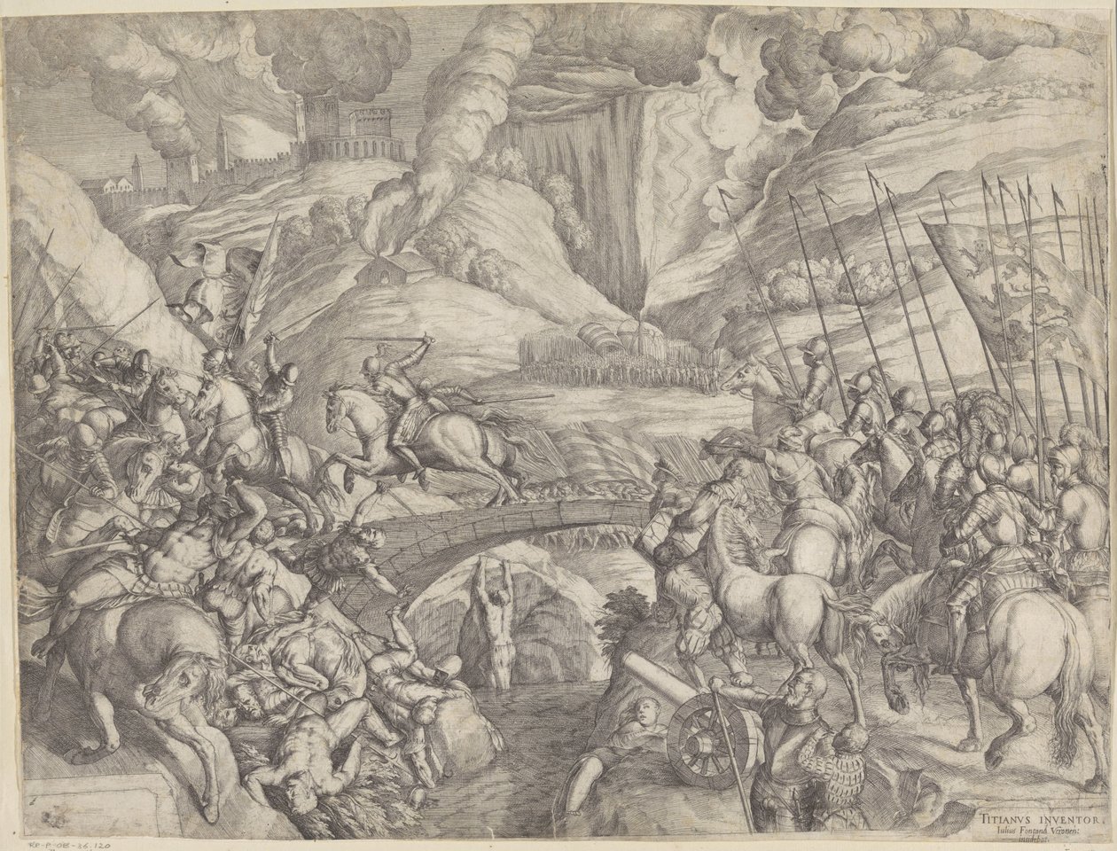 Slaget ved Spoleto af Giulio Fontana