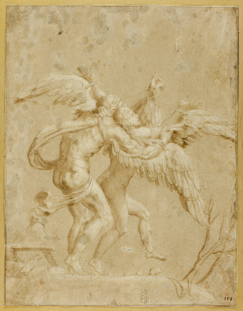 Daedalus og Ikaros af Giulio Romano