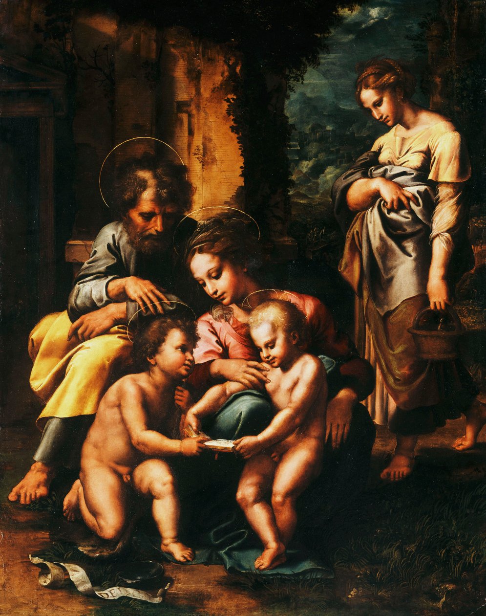 Spinola hellige familie, af Giulio Romano