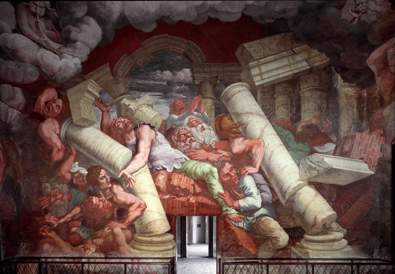 Geanternes (eller titanernes) fald af Giulio Romano