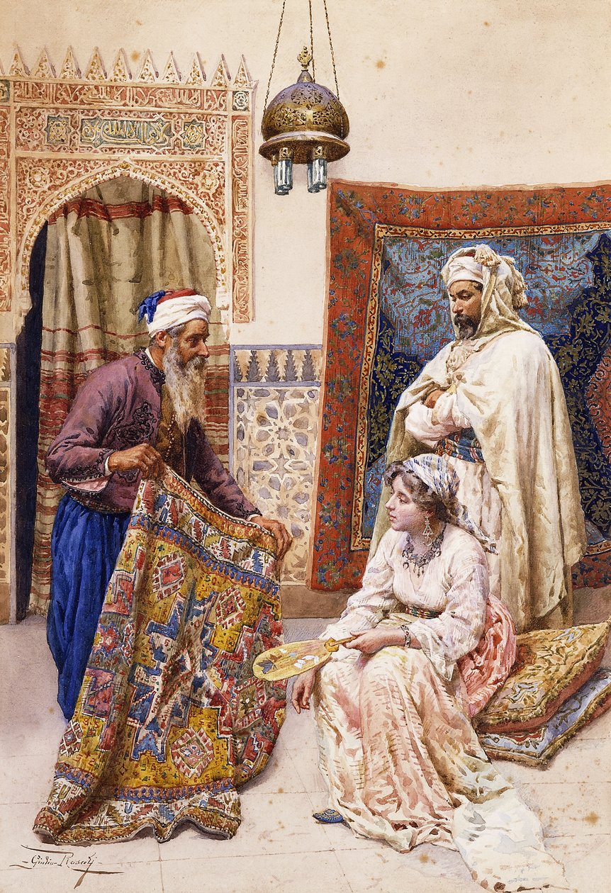Tæppesælgeren, af Giulio Rosati