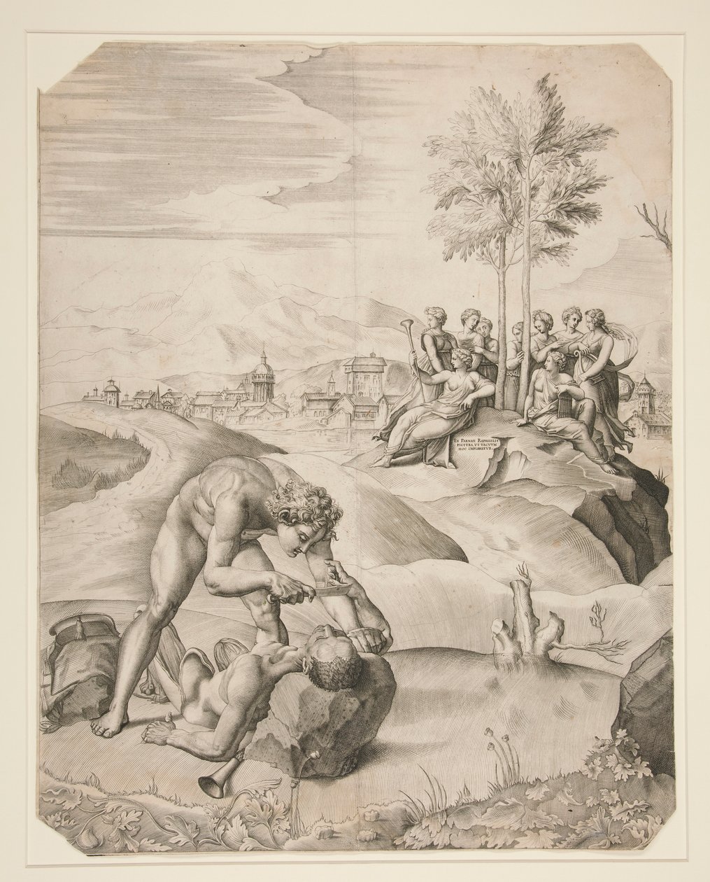 Affyring af Marsyas af Giulio Sanuto