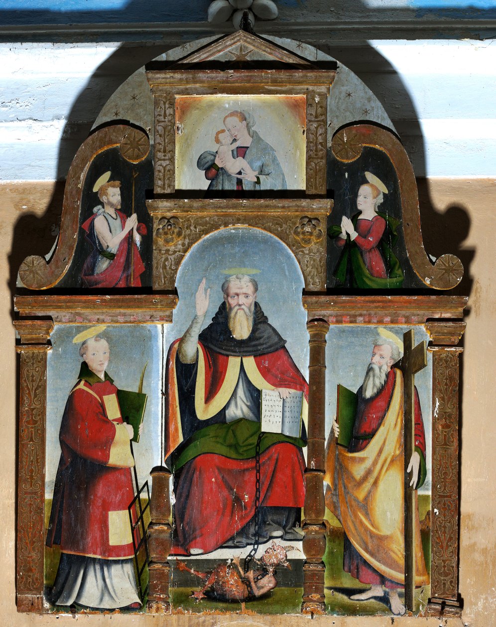 Triptykon af Sankt Bernhard, ca. 1578 (maleri) af Giulio de Rossi