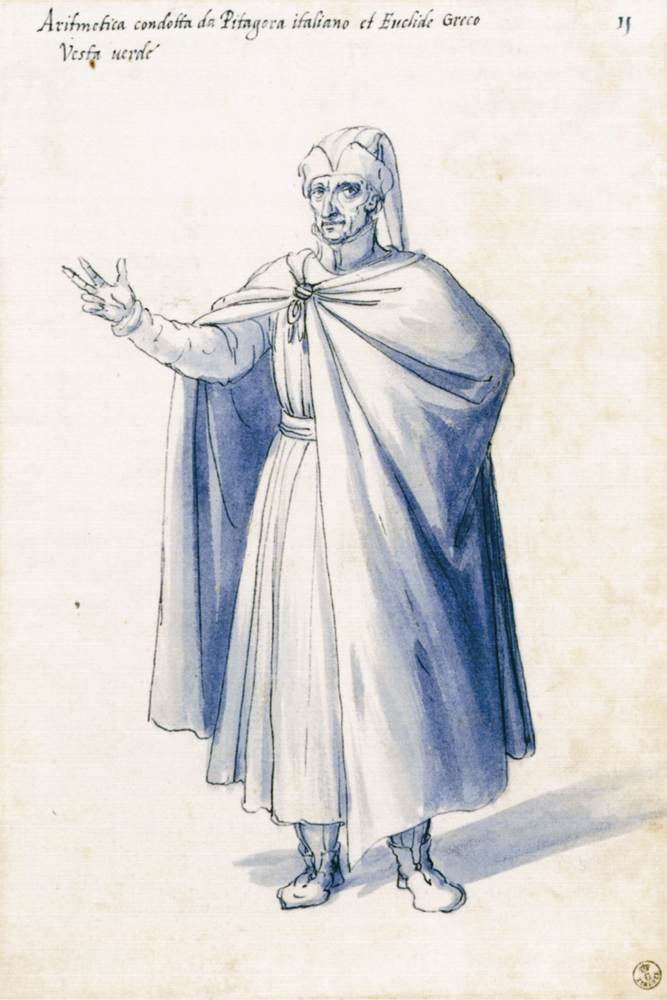 Kostume af den allegoriske figur Aritmetik af Giuseppe Arcimboldo