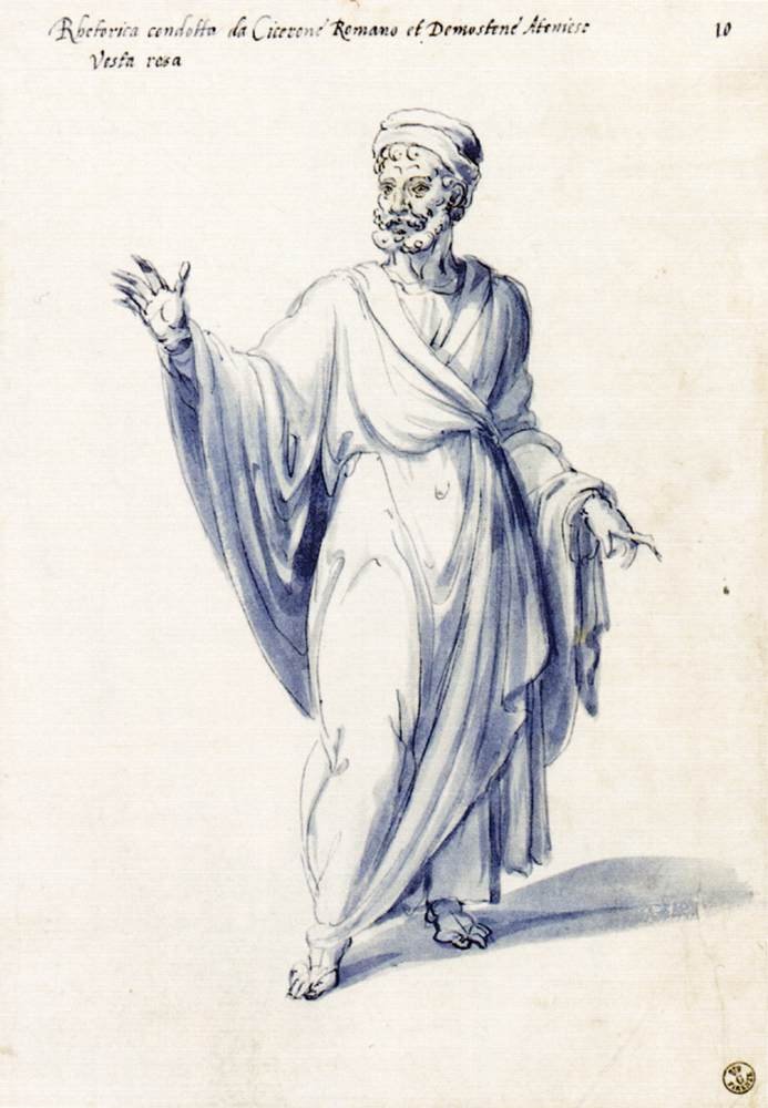 Kostume til den allegoriske figur Retorik af Giuseppe Arcimboldo