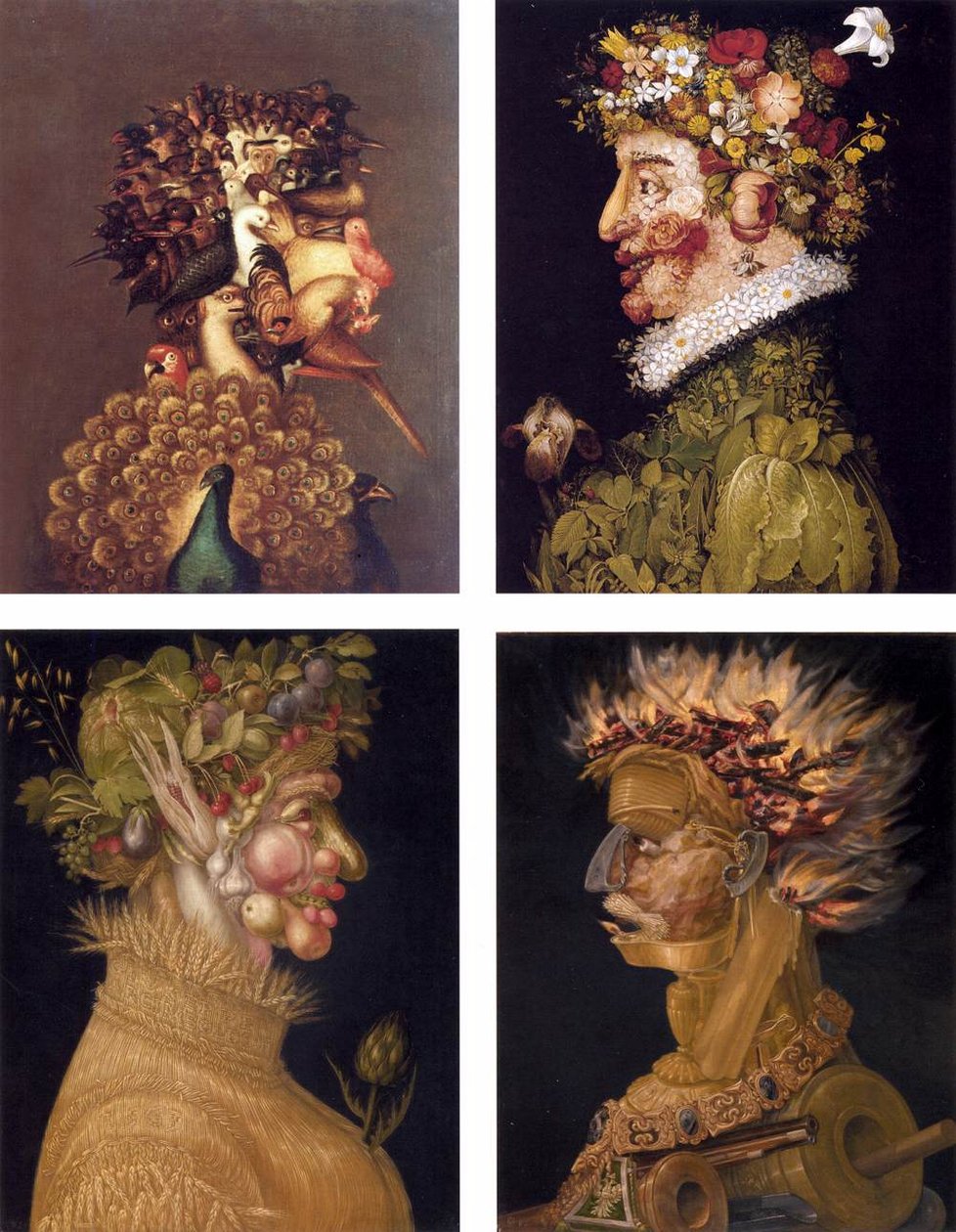 Par Allegorier af Giuseppe Arcimboldo