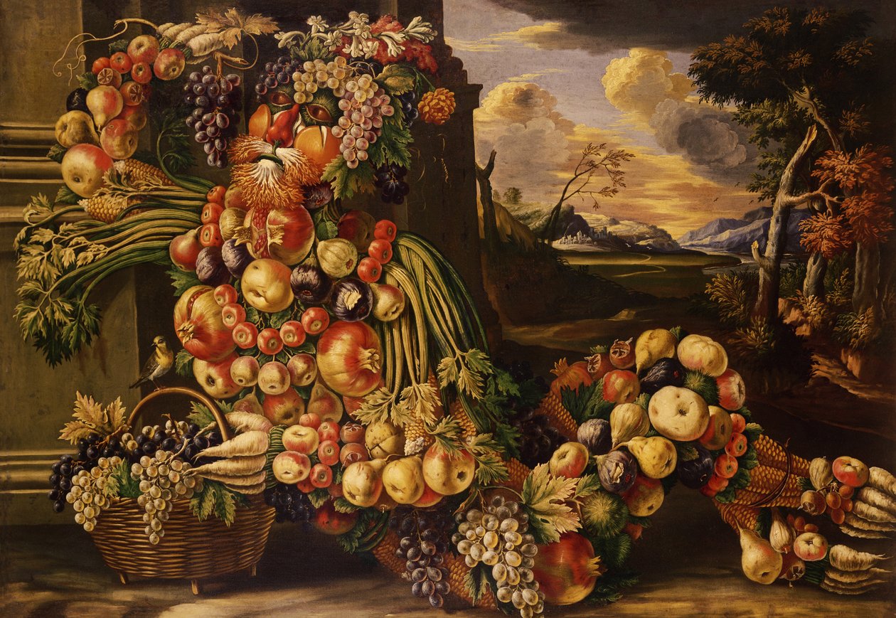 Siddende figur af sommeren, 1573 af Giuseppe Arcimboldo