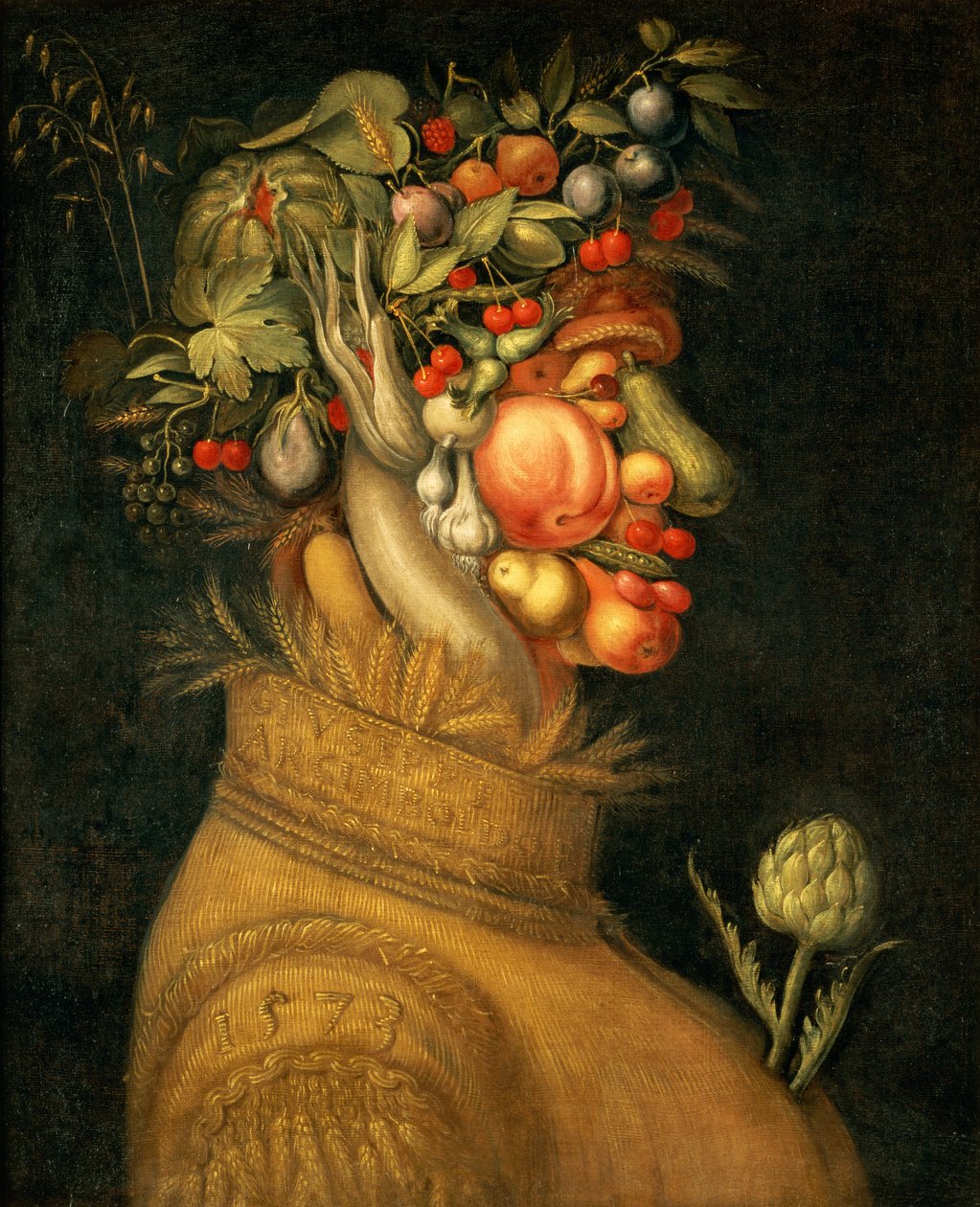 Summer, 1573, af Giuseppe Arcimboldo