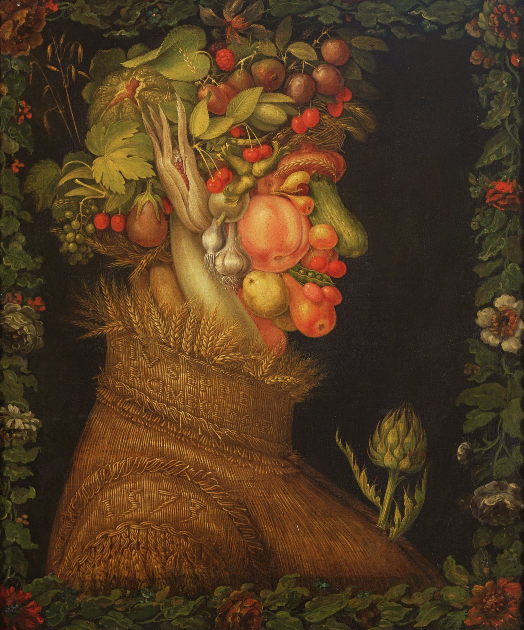 Sommer, 1573 af Giuseppe Arcimboldo