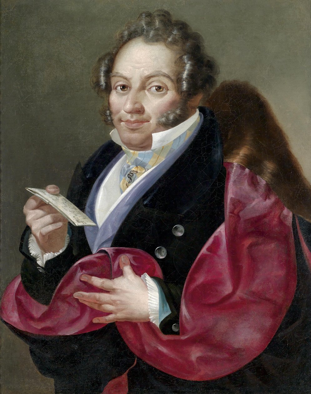Portræt af en herre af Giuseppe Bernardino Bison