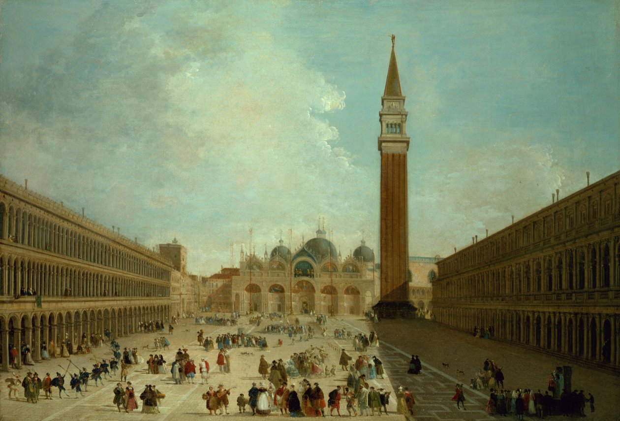San Marco, Venedig af Giuseppe Bernardino Bison